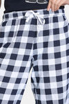 Zivame Farm Lore Knit Cotton Pyajama Sets - Estate Blue — thumbnail 7